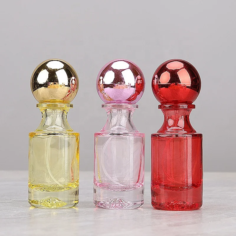 In Stock 30ml Round Perfume Bottles Iridescent Perfume Spray Bottle