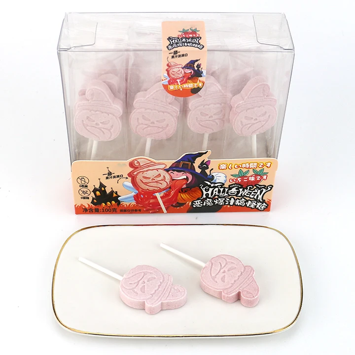 pumpkin head lollipop