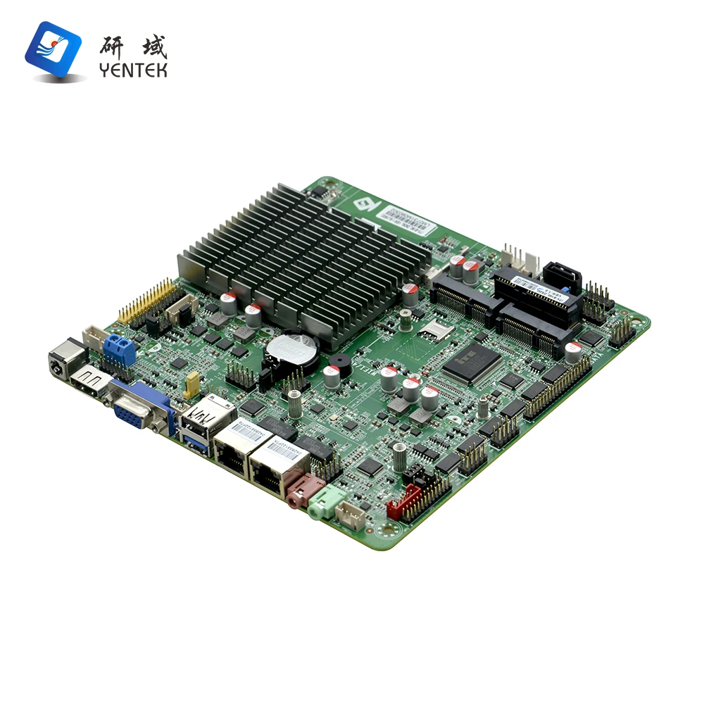 Mini Itx Motherboard Intel J1900 Quad Core DDR3 MSATA Win10 Linux Ubuntu HD VGA LVDS LAN 2 COM Fanless Industrial Motherboard