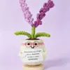 Pianta in vaso viola