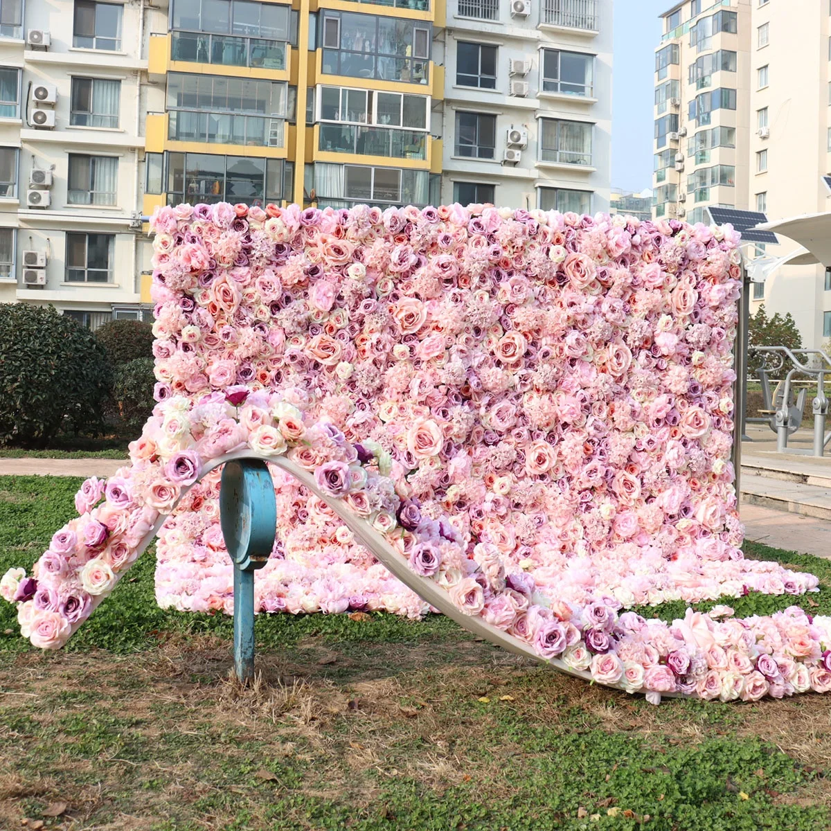 Artificial Flower Wall Panel Flower Arrangements, Decorative Silk Flower  Panels, Romantic Backdrop for Wedding Event Party Outdoor Wall Decor, Pink  | Fruugo ZA
