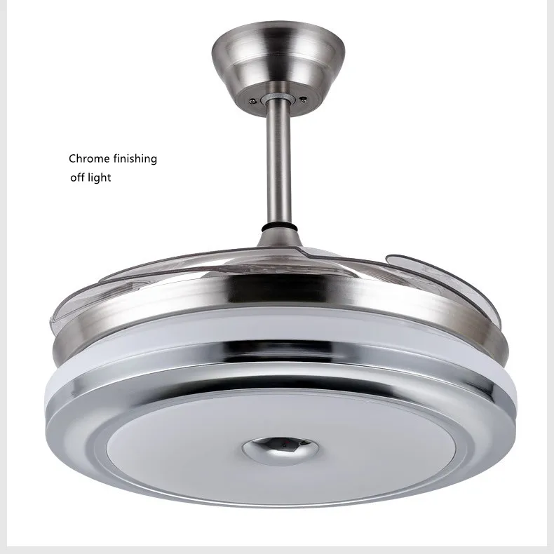 Luxury chandelier ceiling fan light 220V For sitting Room modern lighting fan lamp with remote control led ceiling fans