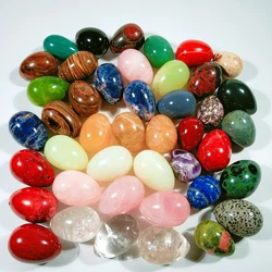 Оптовая продажа, яйцо яшмы из натурального кварцевого кристалла красного цвета для упражнений Кегеля