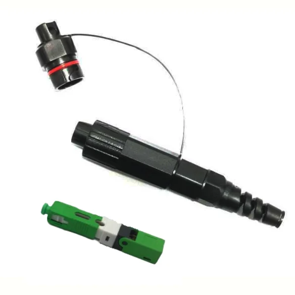 FTTH Fiber Optic Connector SC APC for Drop Cable Waterproof Simplex SC Fast Connector