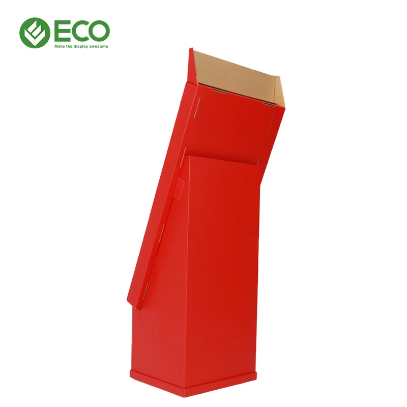 Factory Direct Modern Foldable Display Rack Recyclable Corrugated Cardboard for Greeting Card Comic Book Directly From Source