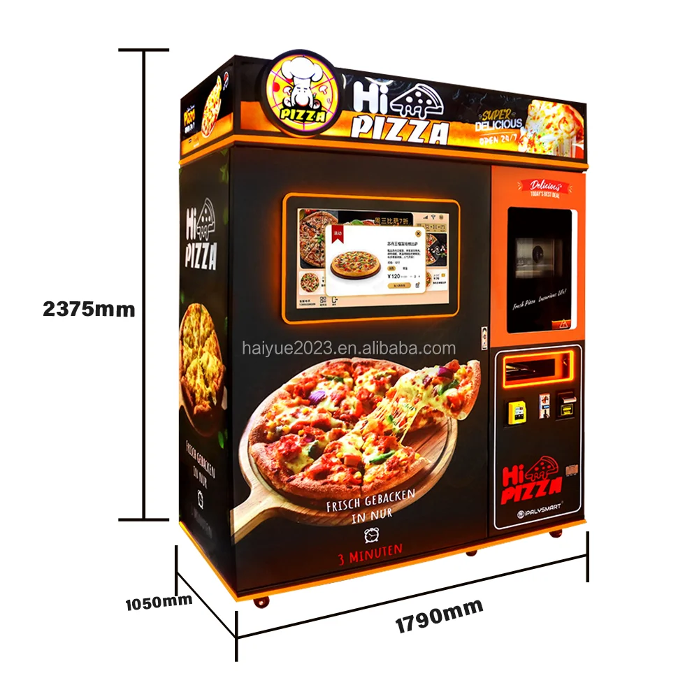 Fully Automatic Cheese Pizza Machines Automatic Fast Pizza Making Machine Indoor Pizza Vending