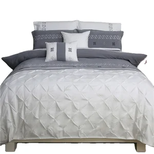 Custom New Design Hot Sale Embroidery Patch Luxury Bed Sheet Bedding Set