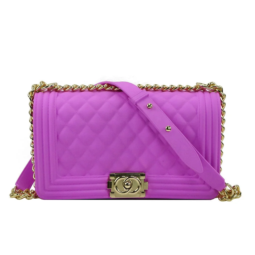 Chanel Hot Pink Diamond Crossbody Bag