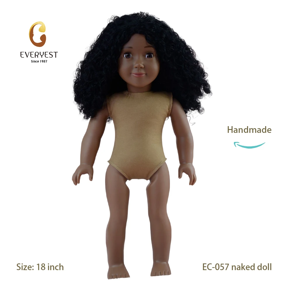 Fashion African Vinyl Doll Manufacturer Custom American Nude Girl Dolls for Girls Wholesale
