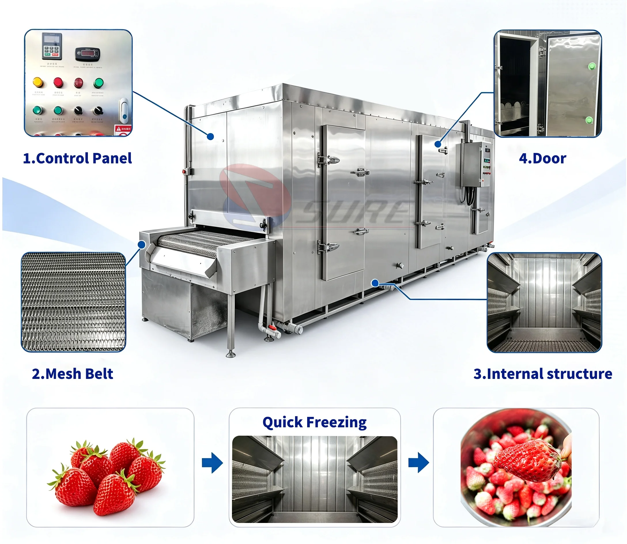Equipment Quick Tunnel Freezer, IQF, 380v - detail 6