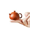 Taza de té con leche, tetera pequeña para fumar, roja