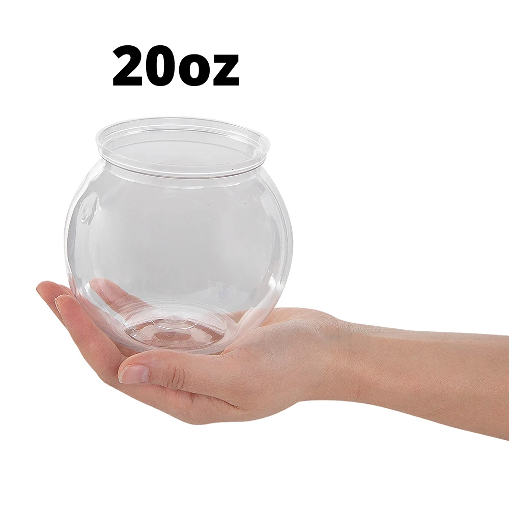 20oz Souvenir Drinking Fish Bowl Cocktail Glass Plastic Fishbowl Cup