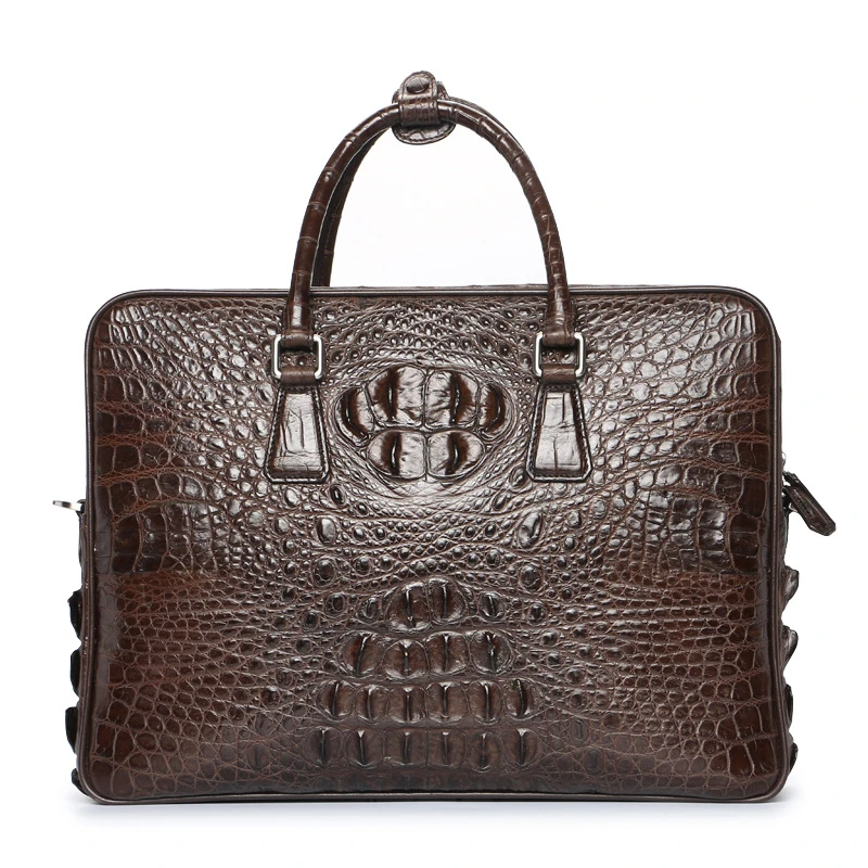 Sacoche Homme Real Alligator Skin Leather Classic Business Genuine Leather Briefcases Mens Side Messenger Handbag Shoulder Bags