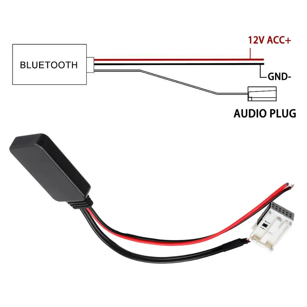 12 Pin Module Wireless Radio Stereo Aux-in Audio Adapter For 207 307 407