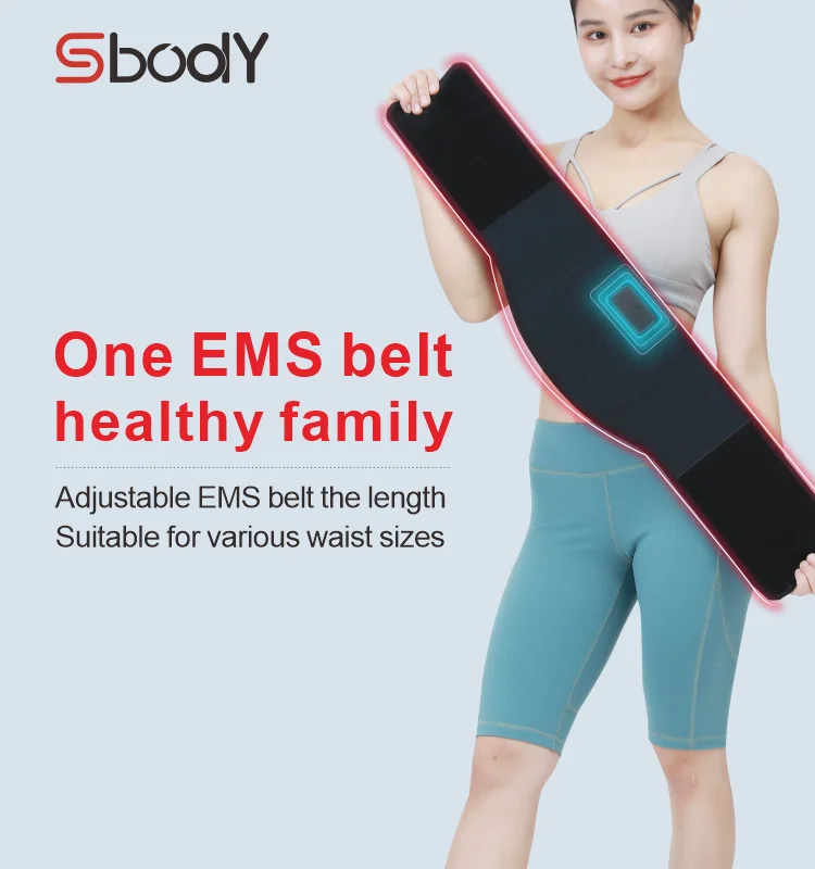 Ems Slimming Belt Electric Muscle Relieve Back Pain Waist Deep Massage