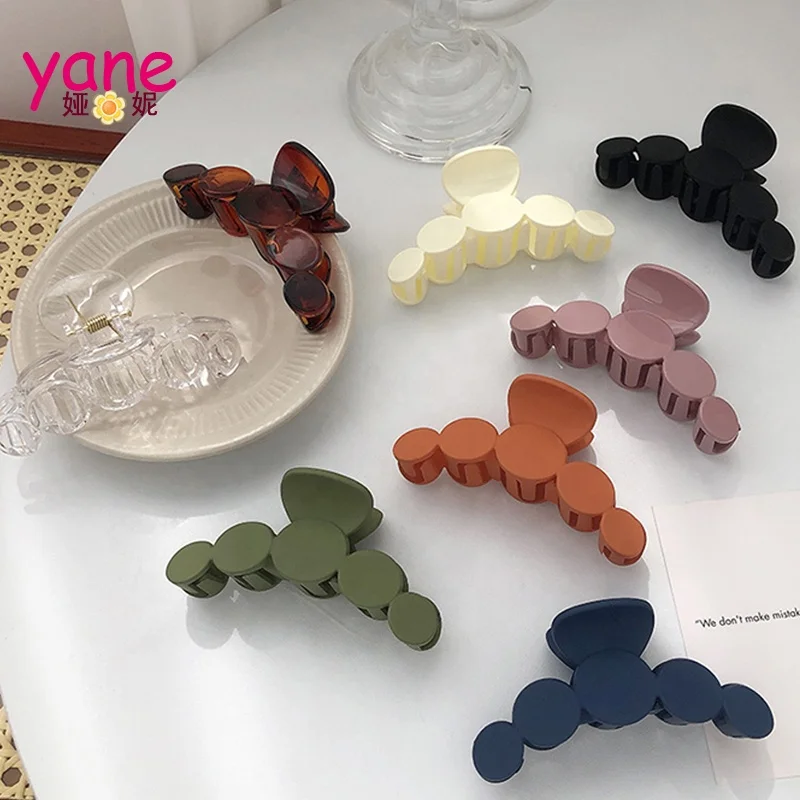 Simple Claw Clip Circle Round Shape Hair Claw Factory Price Plastic Hair Accessories