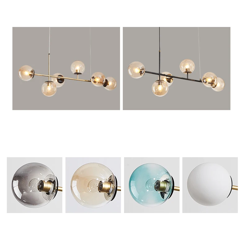 modern style creative glass shade imple round Hanging Lamp Chandelier Pendant Light