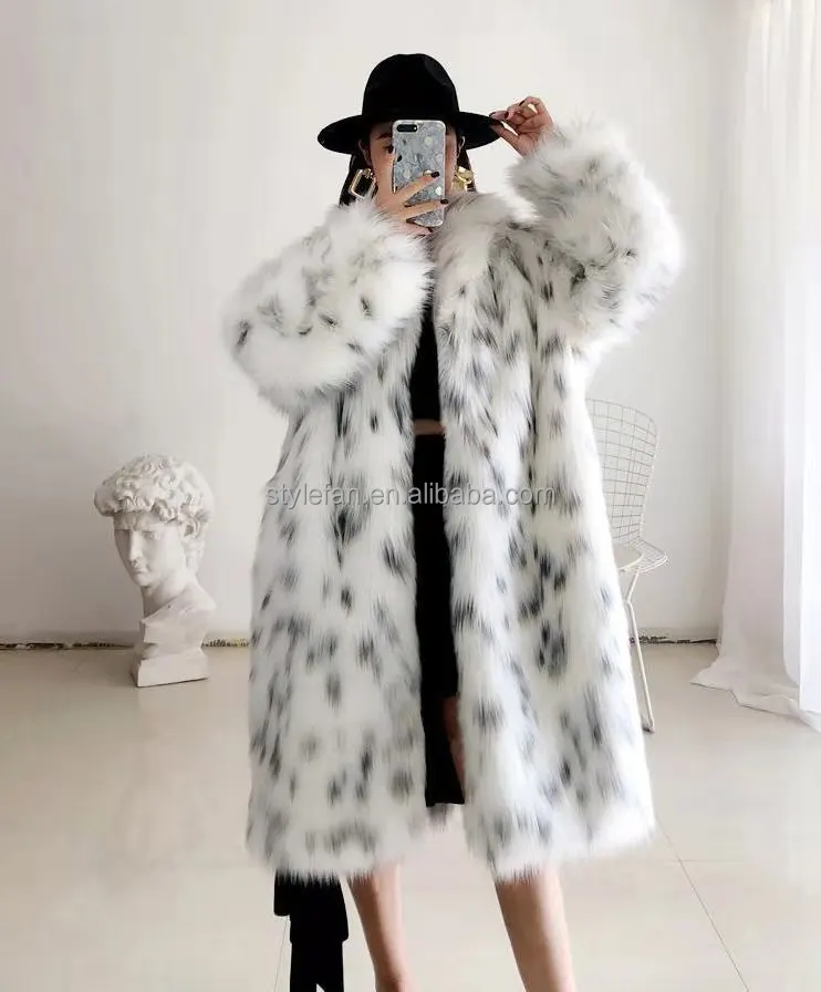 2022 Winter Luxury New Sable Fur Long Coat Plus Size Collar Coats With ...