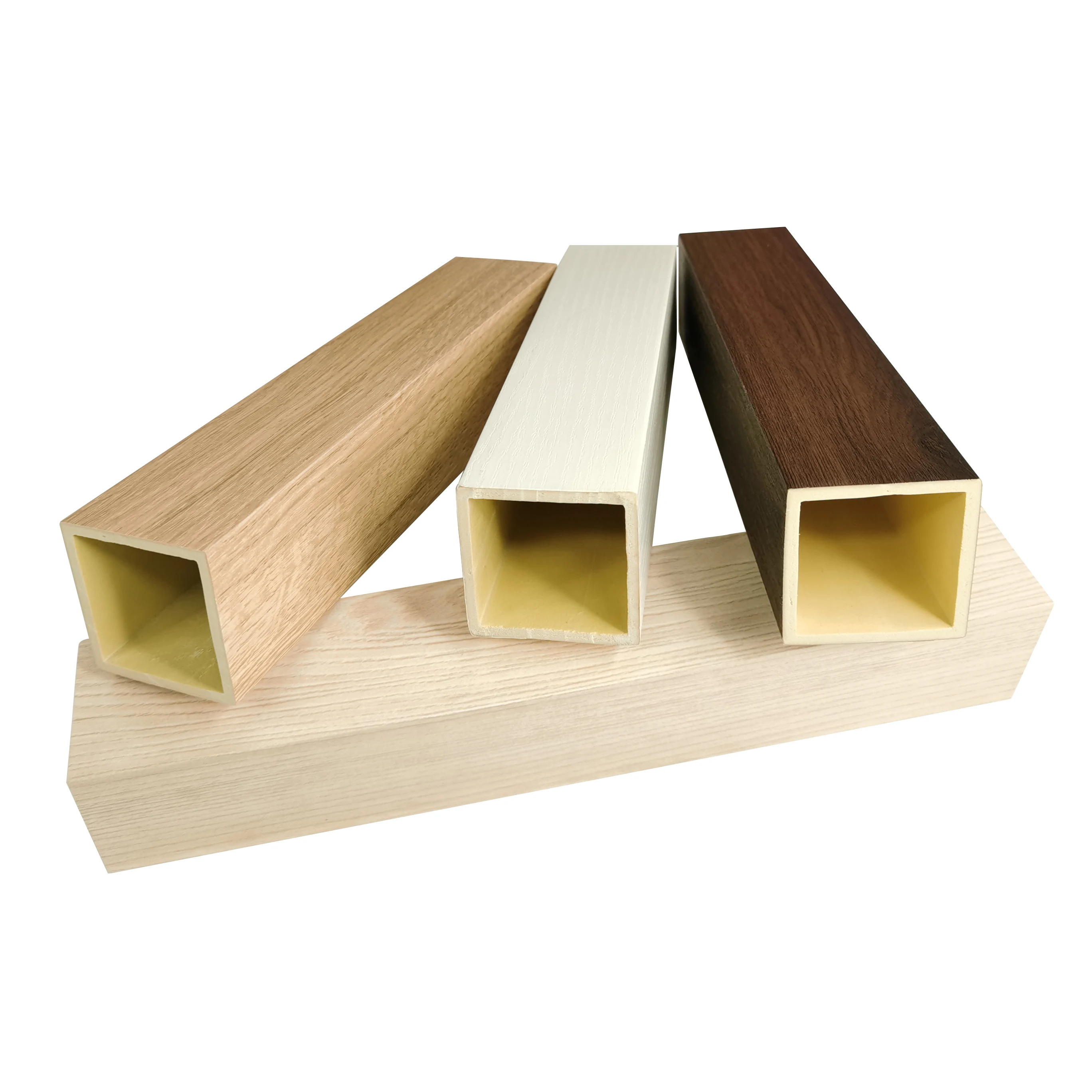 product melinco easy install outdoor indoor wpc square tube 50mm ceiling tile wholesale pvc ceiling panels for sale-5
