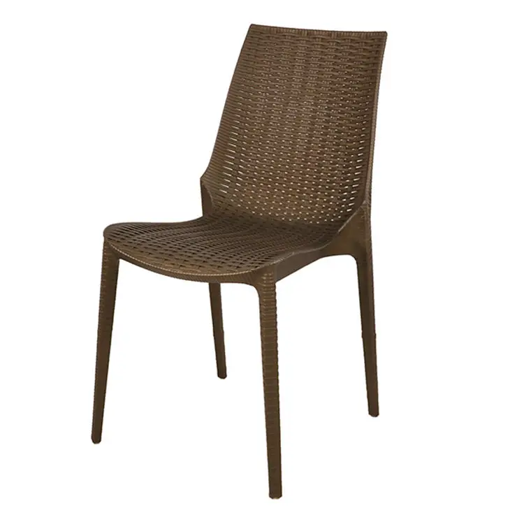 Самый дешевый уличный пластиковый ротанговый тростник, садовый обеденный стул
