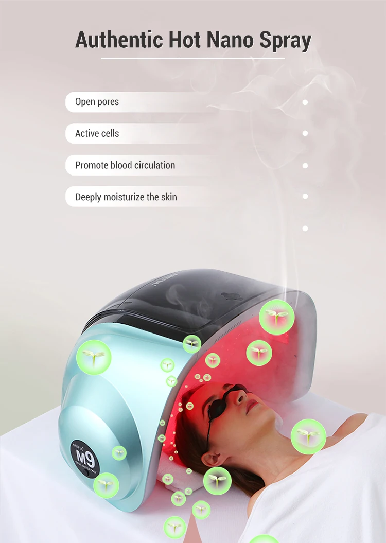 Professional 3d Laser Hair Regrowth Nano Spray Uv Face Skin Device 9