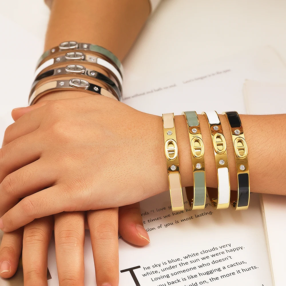 Shein Bracelet Acier Inoxydable Bracelets En Acier Inoxydable Pour