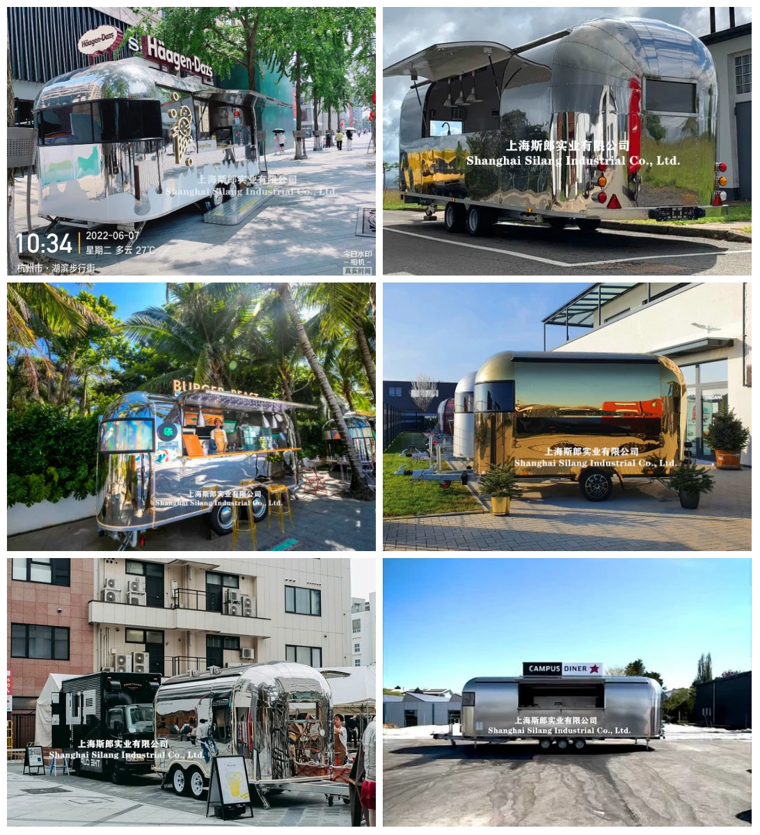 SILANG China Newly designed custom mobile food trailer supplier