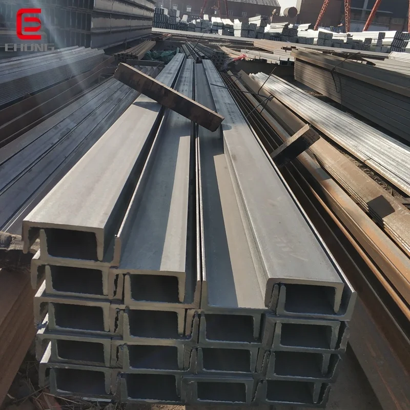 Topkwaliteit U-balkstaal Q235B S235 ASTM warmgewalst U-vormig staal voor transmissietorens en constructie