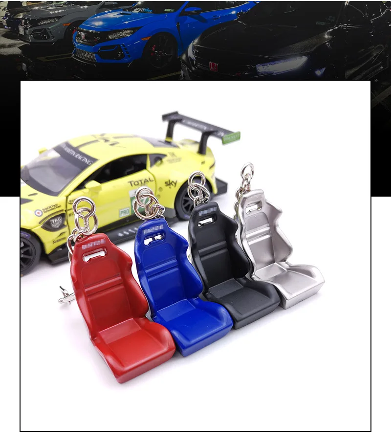 Jdm Aluminum Car Chair Racing Seat Keychain Keyring Buy Bride Seat
