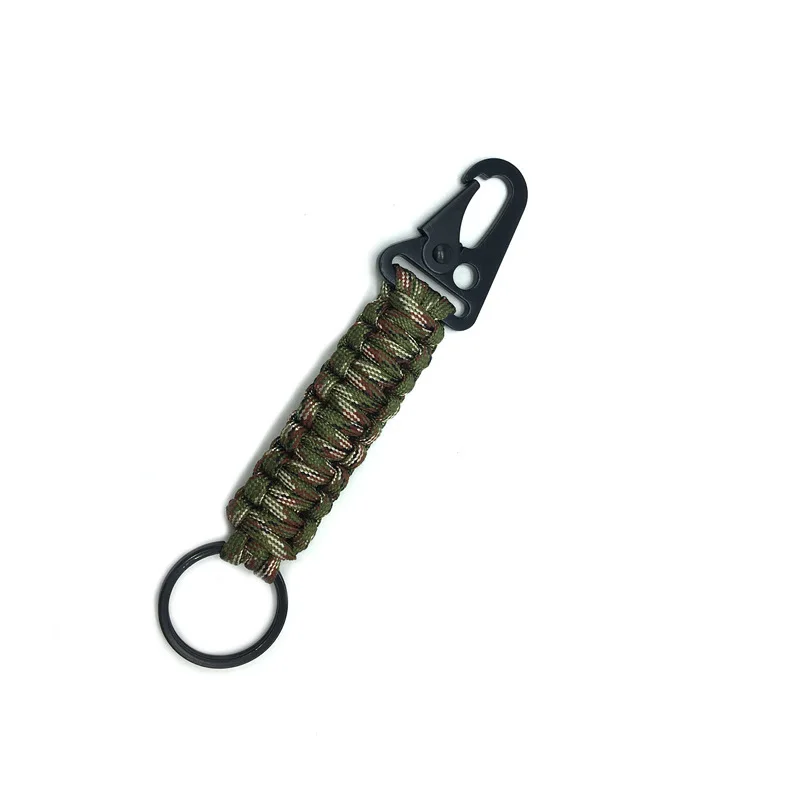 BSBH Wholesale Custom Carabiner Keychain Key Organizer Paracord Keyring For Camping Hiking Promotional Keychains_voghion.com