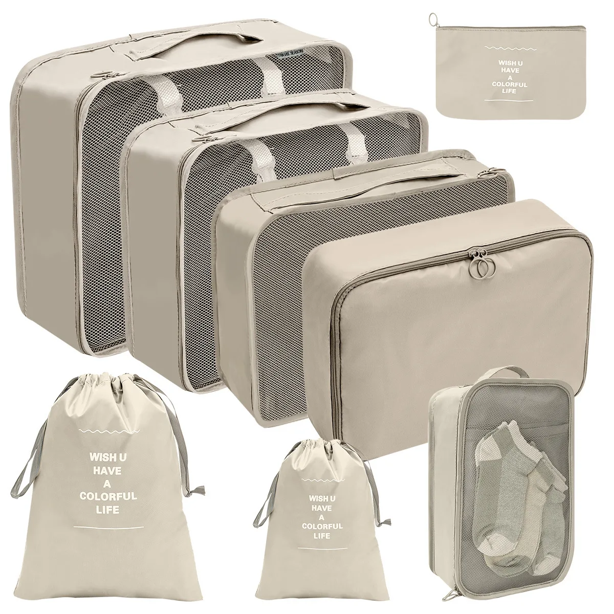 Wholesale Custom Clothes Travel Luggage Foldable Packing Storage Box Organizers for Travel Accessories
