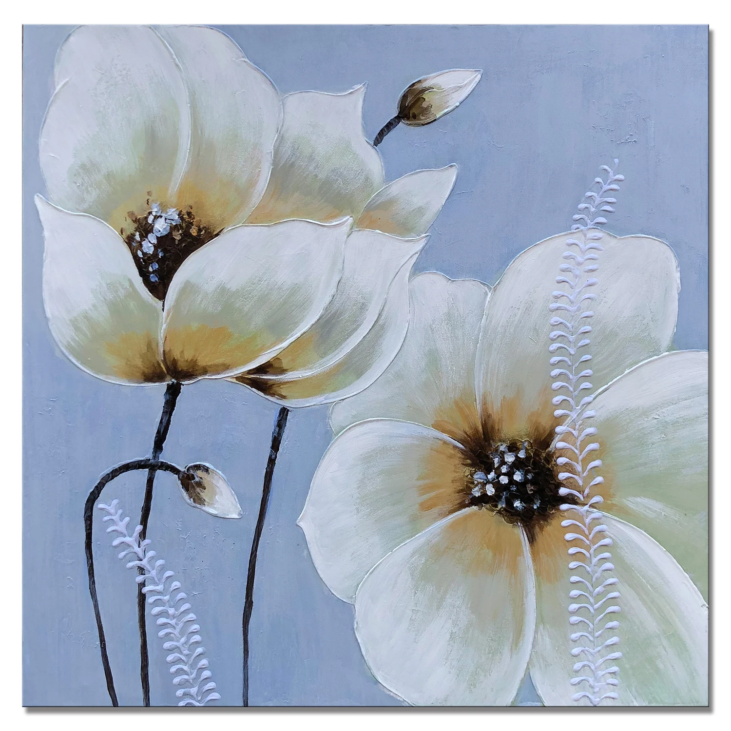 House Home Decor Oil Painting White Lotus Flower Wall Art Painting On Canvas Frameless Buy Home Decor Oil Painting Wall Art Painting On Canvas Painting On Canvas Frameless Product On Alibaba Com