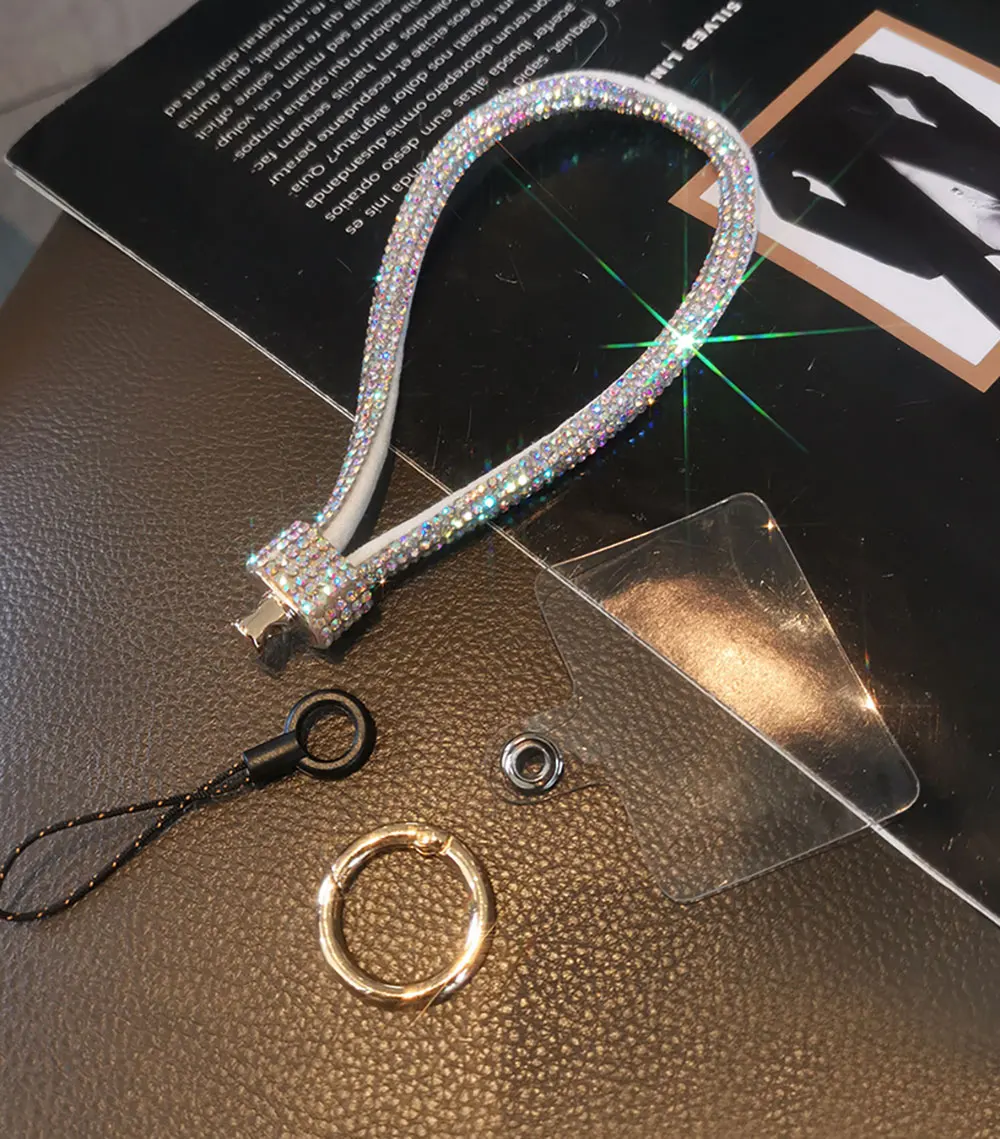 Wrist Pendant Luxury Cell Accessories Bling For All Iphone Smart Strap Mobile Chain Phone Lanyard SJS025 Laudtec supplier