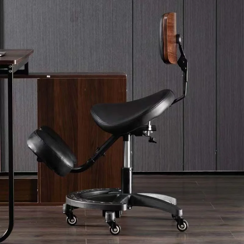 2024 New Sitting Posture Correction Kneeling Enjoy Office Chair Ergonomic Adjustable Leather Chair for Office