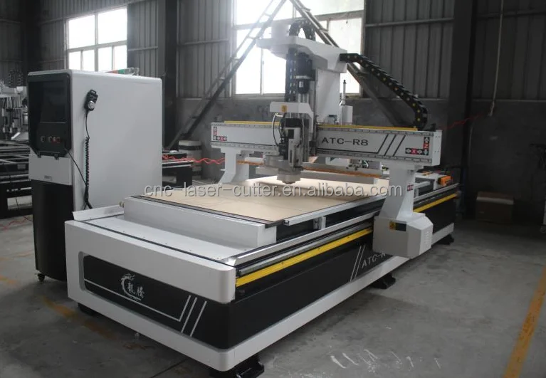 China Jcut Cnc Atc Woodworking Machine 12 Tool Linear Magazine Cnc Atc 1325 Lathe Machine