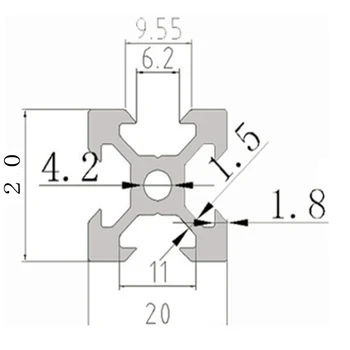 V-Slot 2020 Aluminum Profile