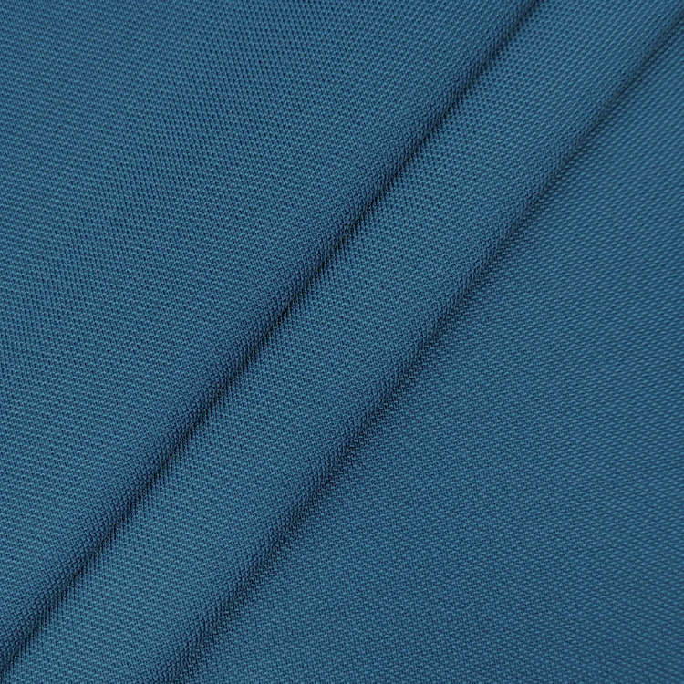 220 GSM Knit Polyester Fabric Pique Material, Custom Colors Stretch Cotton Pique Fabric for Polo T-shirt/ supplier