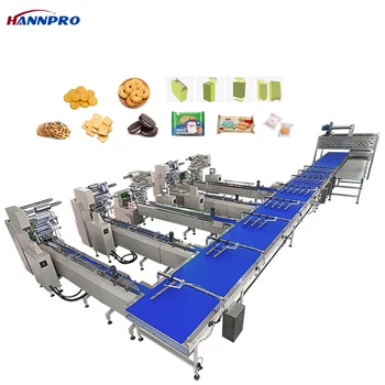 HPX-FDZT4 Automatic Multi-Function cooking muffins wafer cookies instant noodles Packing line Machines