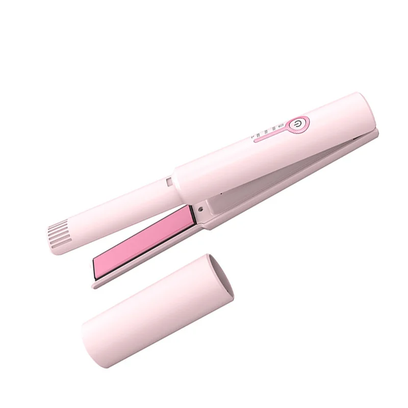 2024 New Arrival Custom Colors Portable USB Rechargeable Cordless Wireless Stylish Hair Iron Wireless Hair Straightener