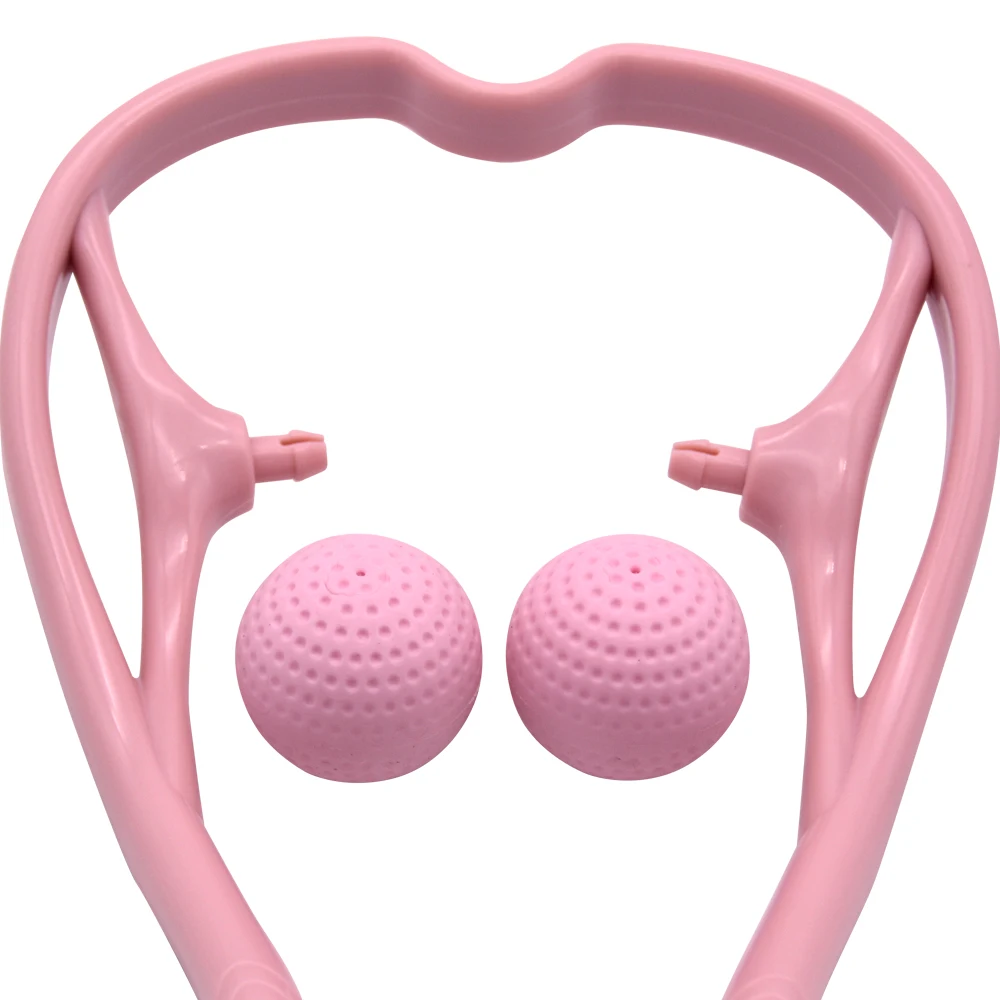 Neck Massage Tool Pressure Relieve Hand Roller Massage Neck Shoulder Dual Trigger Point Self Massager
