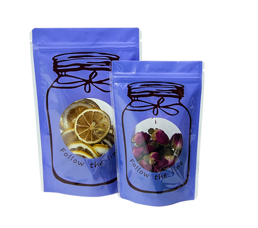 SZHOYO GuangDong Factory  Custom Printing Food Grade Eco Friendly Standup Zipper Kraft Paper Bag With a Small Window