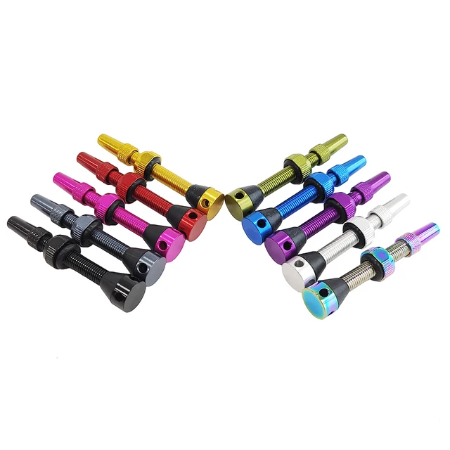 French presta valve 44mm colorful bicycle tubeless valve stem