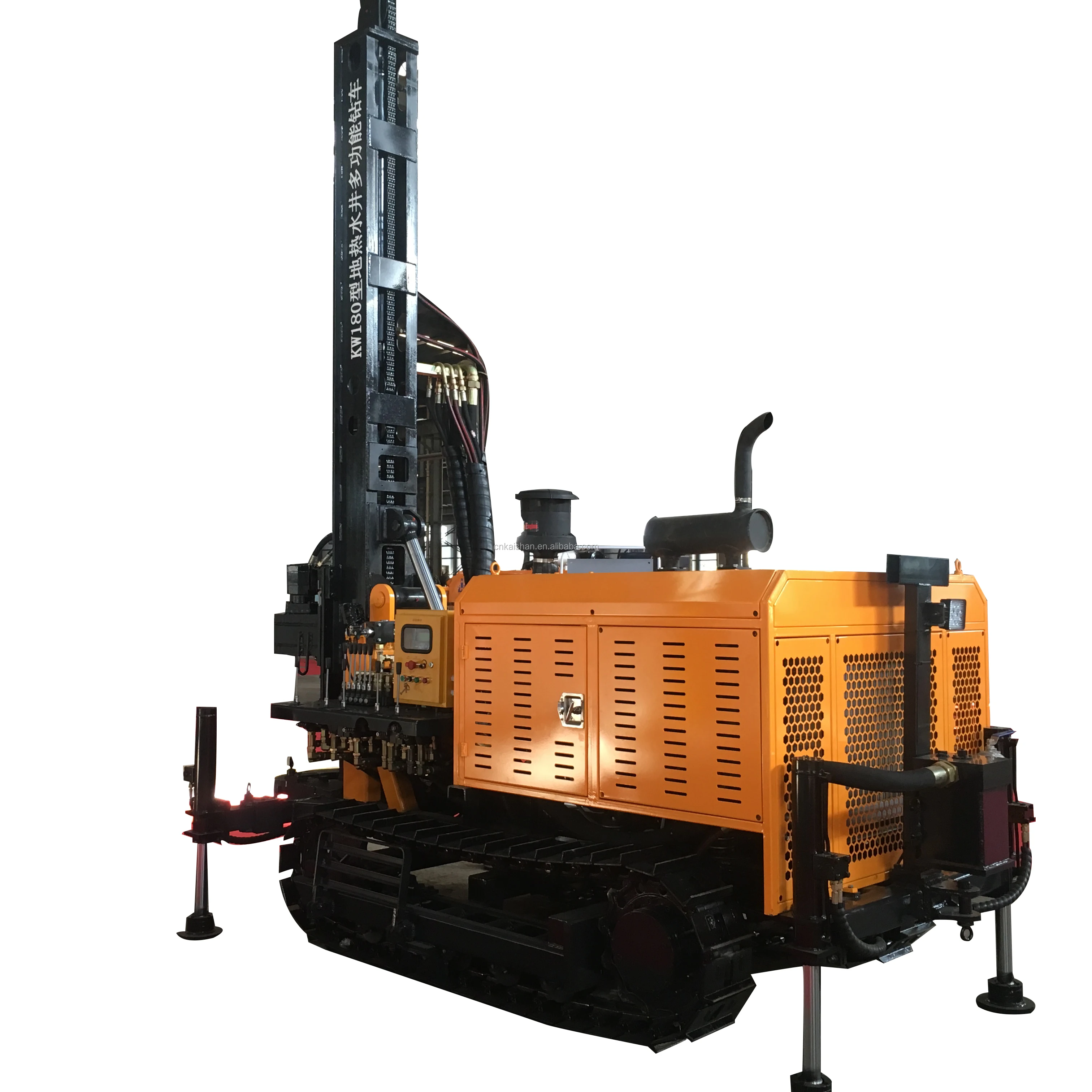 
 China Kaishan brand high efficiency KW180 truck rotary light mounted water well drilling rig machi