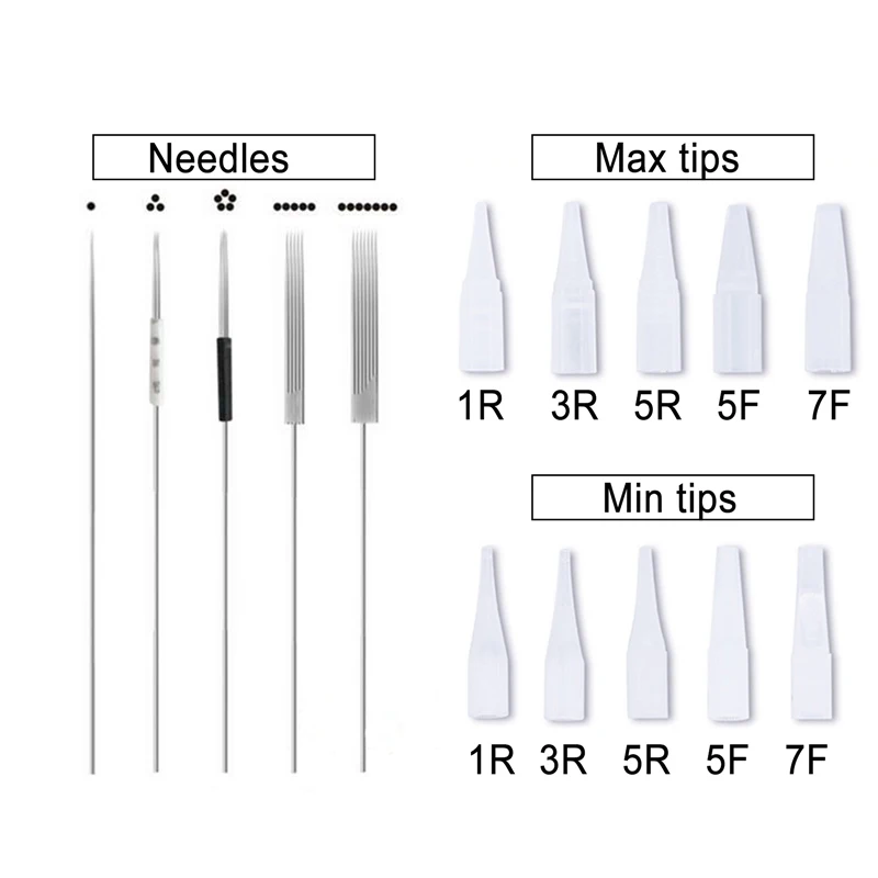 Amazon.com: Fielect 50pcs Disposable Tattoo Tips 18RT 50mm/1.97