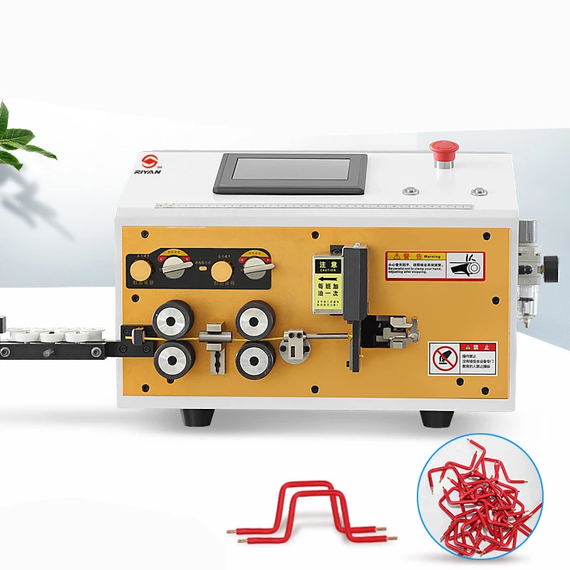 Automatic Wire Stripping and Bending Machine ODM Enameled Wire Stripper Machine Cable Cutting and Bending Machine