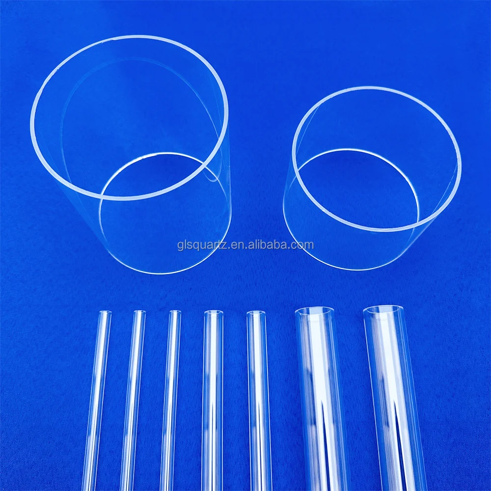 Customized Large Diameter Polished Transparent quartz tube Clear Silica semiconductor Quartz Cylinder Quartz Glass Tube