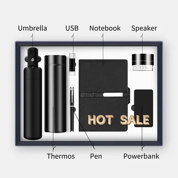 Wholesale Promotional Gifts Items Note Book Customizable Diary Business Thermos Cup Notebook Gift Set With Pen And Water Bottle