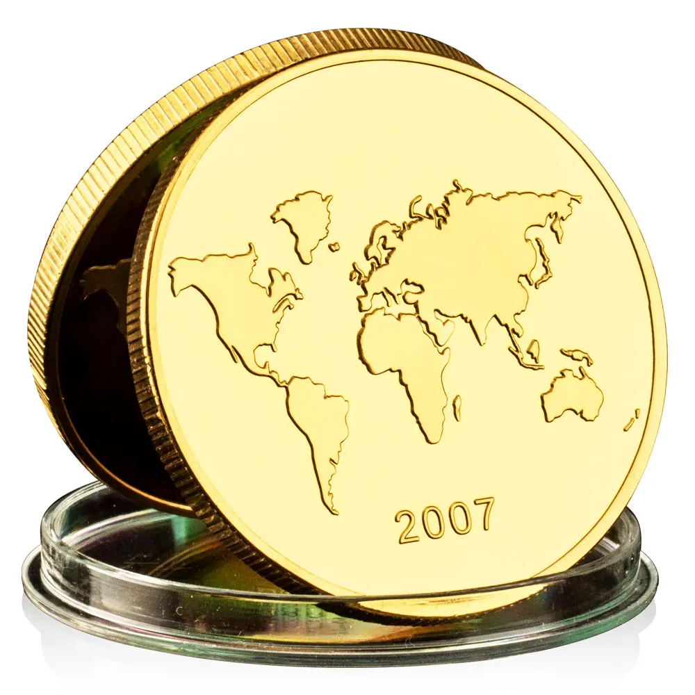 彩色印刷泰姬陵镀金收藏硬币世界著名印度建筑金属纪念品| Alibaba.com