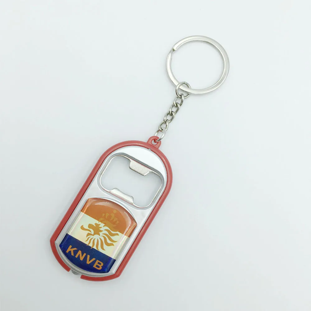 2026 Football World Zinc Alloy Portable Flags Design Bottle Opener Minimalist Creative Keychain Bottle Opener