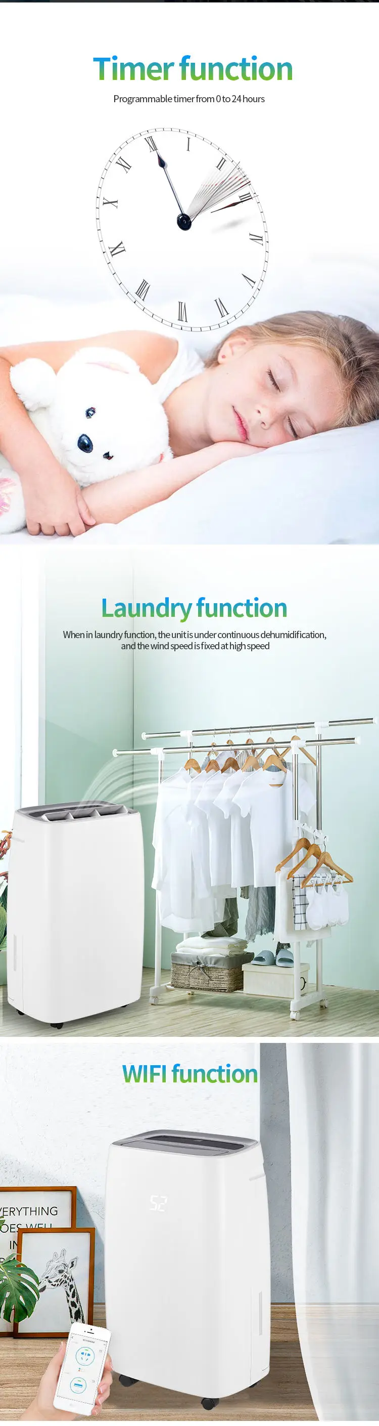 Style Dehumidifier, 20L/day, 6L - detail 10
